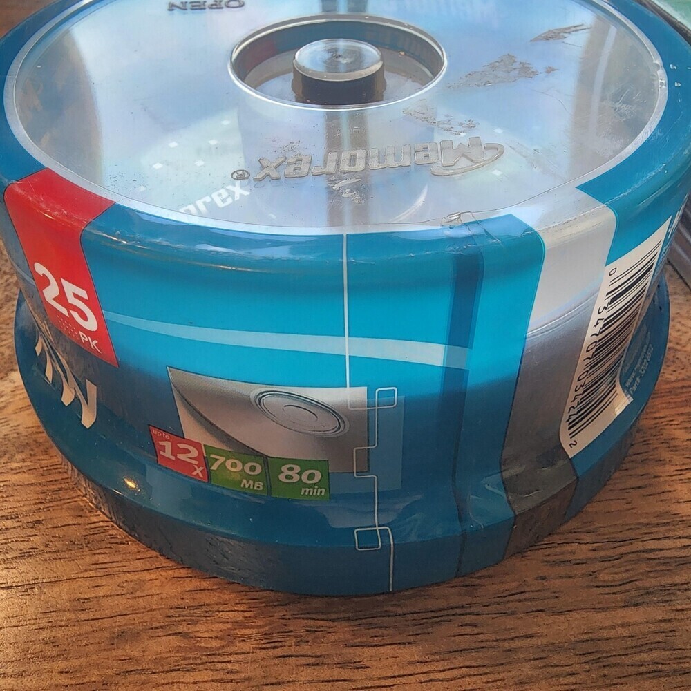 Lot Memorex CD-RW 35 700MB 12x 4x + Pocket CD-R Sony 2DD 3.5 Floppy New Sealed - Picture 15 of 16